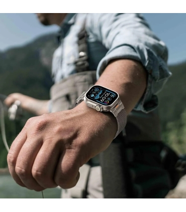 Tech-Protect kellarihm Milano Vanguard Apple Watch 44/45/46/49mm, titanium