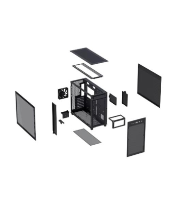 Asus Transparent Midi Tower PC Prime AP303 TG 90DC00V0-B39010