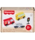 Fisher-Price puidust autod ja valgusfoor