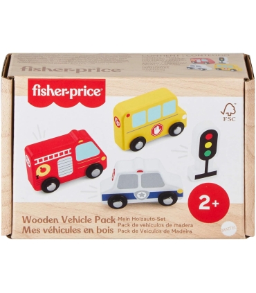 Fisher-Price puidust autod ja valgusfoor