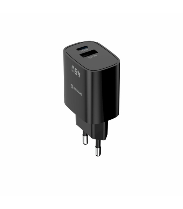 Swissten GaN laadija USB-C/USB-A 45W, must