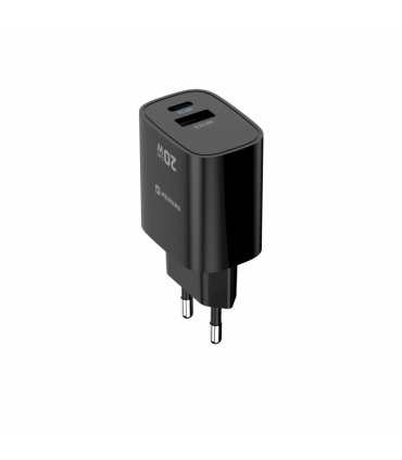 Swissten GaN laadija USB-C/USB-A 20W, must