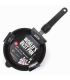 Induction frying pan with detachable handle