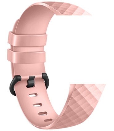 Devia kellarihm Deluxe Sport Fitbit Charge 3/4 L, roosa