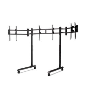 Next Level Racing Floor stand Round Tube Freestanding Single Monitor Stand 3x43"