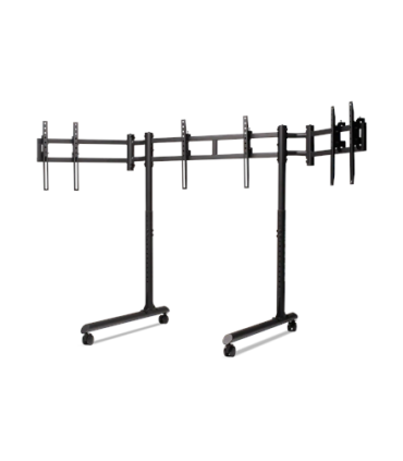 Next Level Racing Floor stand Round Tube Freestanding Single Monitor Stand 3x43"