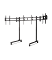 Next Level Racing Floor stand Round Tube Freestanding Single Monitor Stand 3x43"