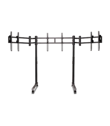Next Level Racing Floor stand Round Tube Freestanding Single Monitor Stand 3x43"