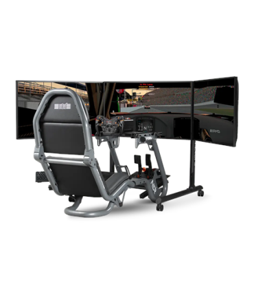 Next Level Racing Floor stand Round Tube Freestanding Single Monitor Stand 3x43"