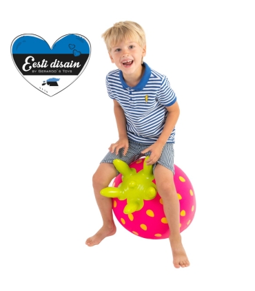 Gerardou0027s Toys Hüppepall Jumpy Fruits - Maasikas, roosa