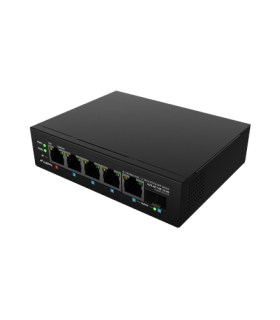 Lanberg Switch PoE 1xBT 3xAT SFP/ETH Din Unmanagment Fast Ethernet | ILFE-4P-1GE-1S-90