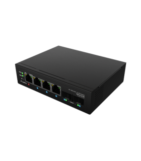 Lanberg | Switch Light IndustrialPoE 1xBT 3xAT 2xSFP Din Unmanagment Gigabit Ethernet | ILGE-4P-2S-90 | Unmanaged | Din rail