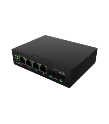 Lanberg Switch Light IndustrialPoE 1xBT 3xAT 2xSFP Din Unmanagment Gigabit Ethernet | ILGE-4P-2S-90 | Unmanaged