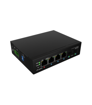 Lanberg Switch Light IndustrialPoE 1xBT 3xAT 2xSFP Din Unmanagment Gigabit Ethernet | ILGE-4P-2S-90 | Unmanaged