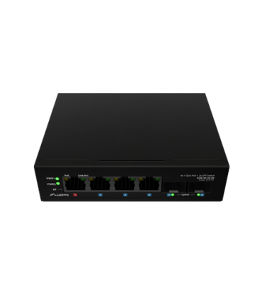 Lanberg Switch Light IndustrialPoE 1xBT 3xAT 2xSFP Din Unmanagment Gigabit Ethernet | ILGE-4P-2S-90 | Unmanaged
