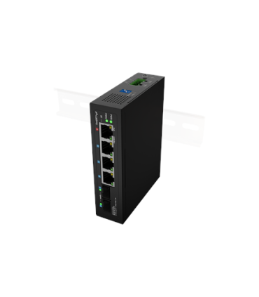 Lanberg Switch Light IndustrialPoE 1xBT 3xAT 2xSFP Din Unmanagment Gigabit Ethernet | ILGE-4P-2S-90 | Unmanaged