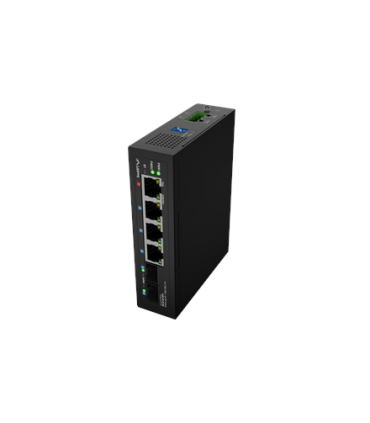 Lanberg Switch Light IndustrialPoE 1xBT 3xAT 2xSFP Din Unmanagment Gigabit Ethernet | ILGE-4P-2S-90 | Unmanaged