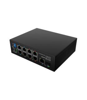 Lanberg Switch PoE 4xBT 4xAT SFP/ETH Din Unmanagment Fast Ethernet | ILFE-8P-1GE-1S-120 | Unmanaged | Din rail, Rack