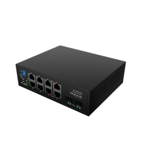 Lanberg Switch PoE 4xBT 4xAT 4xSFP Din Unmanagment Gigabit Ethernet | ILGE-8P-2S-120 | Unmanaged | Din rail