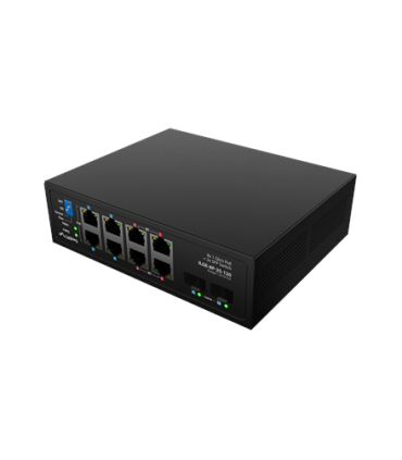 Lanberg Switch PoE 4xBT 4xAT 4xSFP Din Unmanagment Gigabit Ethernet | ILGE-8P-2S-120 | Unmanaged | Din rail
