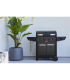 Barbecook Gas Barbecue Luca 412 with Cabinet and Sideburner, 145.4 x 60.3 x 112.3 cm BC-GAS-3100