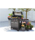 Barbecook Gas Barbecue Luca 412 with Cabinet and Sideburner, 145.4 x 60.3 x 112.3 cm BC-GAS-3100