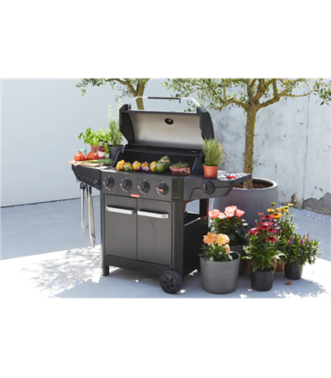 Barbecook Gas Barbecue Luca 412 with Cabinet and Sideburner, 145.4 x 60.3 x 112.3 cm BC-GAS-3100