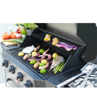 Barbecook Gas Barbecue Luca 412 with Cabinet and Sideburner, 145.4 x 60.3 x 112.3 cm BC-GAS-3100
