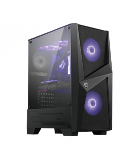 MSI MAG FORGE 100M PC Case, Mid-Tower, USB 3.2, Black
