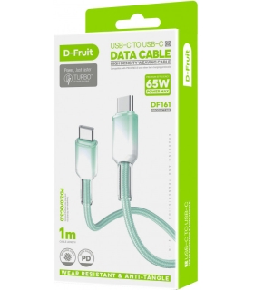 D-Fruit kaabel USB-C - USB-C DF161 1m, heleroheline