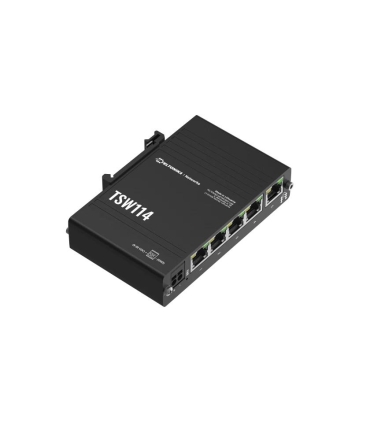 Teltonika | DIN Rail Switch | TSW114 | Unmanaged | Wall-mountable | Gigabit Ethernet (copper) ports quantity 5 | Power supply ty