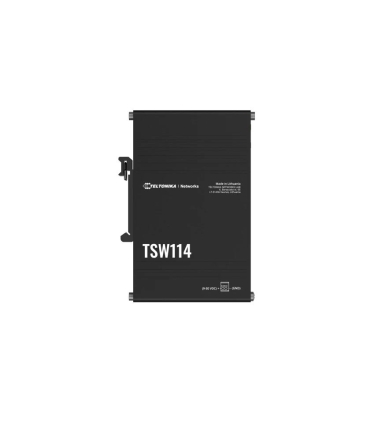 Teltonika | DIN Rail Switch | TSW114 | Unmanaged | Wall-mountable | Gigabit Ethernet (copper) ports quantity 5 | Power supply ty