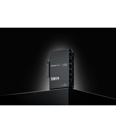 Teltonika | DIN Rail Switch | TSW114 | Unmanaged | Wall-mountable | Gigabit Ethernet (copper) ports quantity 5 | Power supply ty