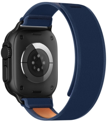 Tech-Protect kellarihm Nylon Elite Apple Watch 44/45/46/49mm, navy/oranž