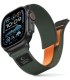 Tech-Protect kellarihm Nylon Elite Apple Watch 44/45/46/49mm, roheline/oranž