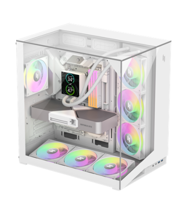 Gamemax Case NEX C56 VC WH ATX