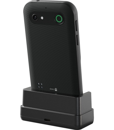 Doro E10 4G must nuputelefon koos laadimisalusega