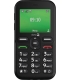 Doro E10 4G must nuputelefon koos laadimisalusega