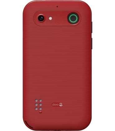 Doro E10 4G punane nuputelefon koos laadimisalusega