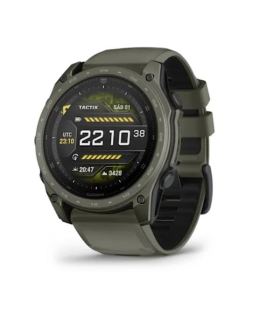 Garmin tactix 8 AMOLED nutikell, 51 mm, Cerakote, Applied Ballistics Ultralight kalkulaator, oliiviroheline
