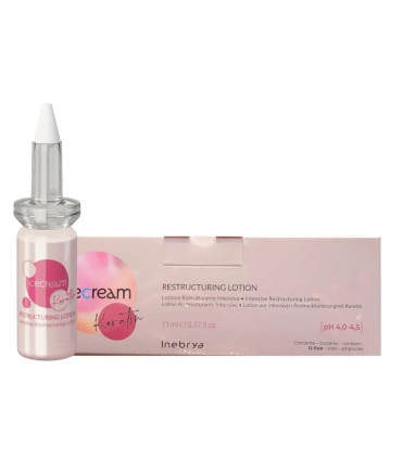 Inebrya Ice Cream Keratin Restructuring Lotion (12 x 11 mL)