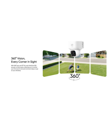 Anker Eufy | Security Camera with Solar Panel | SoloCam E30 | F/1.6 | IP65 | Micro SD, Max. 128GB