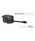 Swissten Slidecharge reisilaadija sissehitatud kaabliga+ USB A PD 30W must
