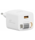 Swissten Slidecharge reisilaadija sissehitatud kaabliga+ USB A PD 30W valge