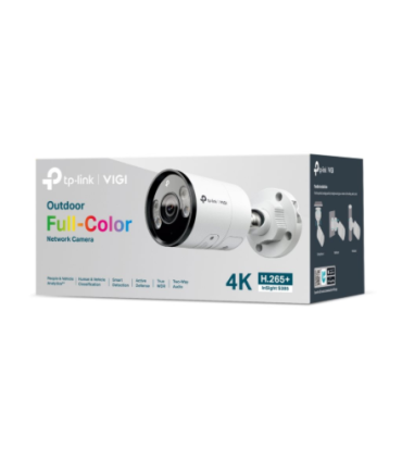 TP-LINK InSight S385 | VIGI Outdoor Full-Color Network Camera | Bullet | 8 MP | 2.8mm | H.265+ | MicroSD, up to 512 GB