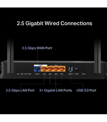 TP-LINK Wireless Router  ARCHER BE3600 Wi-Fi 7 (802.11be) Data speed 2882 Mbit/s Ethernet WAN Yes WAN connection type RJ-45 Ethe