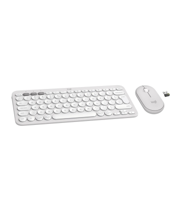 LOGITECH KEYBOARD +MOUSE COMBO PEBBLE 2/WHITE 920-012240