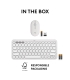 LOGITECH KEYBOARD +MOUSE COMBO PEBBLE 2/WHITE 920-012240