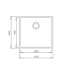 Sink Teka Square 40.40TG arctic white