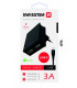 Swissten reisilaadija USB 3А / 15W + USB-C kaabel 1,2m/must